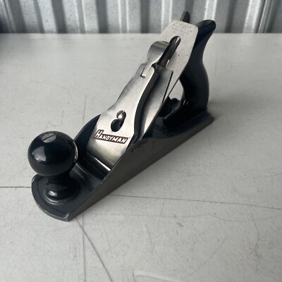 Vintage Stanley Handyman Wood Plane No. H1204 Carpenter Hand Tool USA (t4)