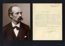 NOBEL PEACE PRIZE 1913 Henri La Fontaine autograph, typed letter signed & mounte