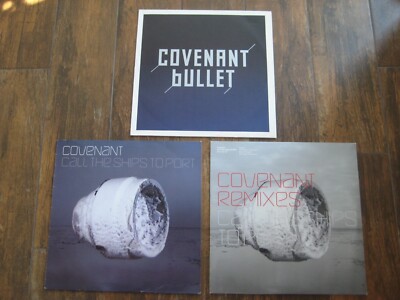 3 x Vinyl / 12'' von Covenant - Bullet,  Call The Ships To Port + Remixes-Nitzer