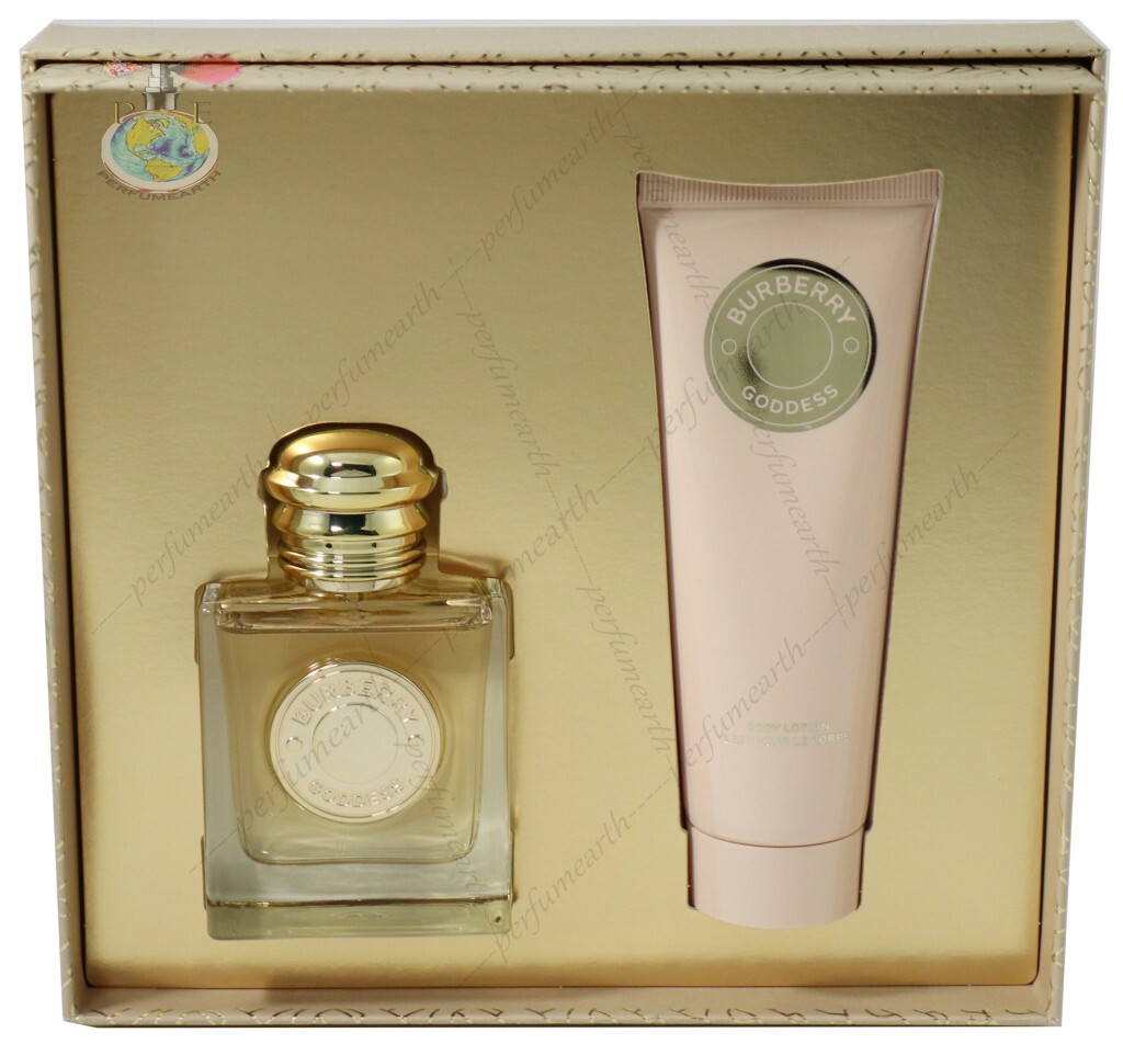Burberry Goddess オールドパルファム　ボディローションセット Burberry Goddess 3pc Set Parfum Spray 3.3 oz Body Lotion 2.5
