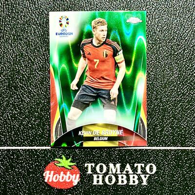 TOPPS CHROME UEFA EURO 2024 KEVIN DE BRUYNE GREEN LAVA REFRACTOR 1:600  BELGIUM