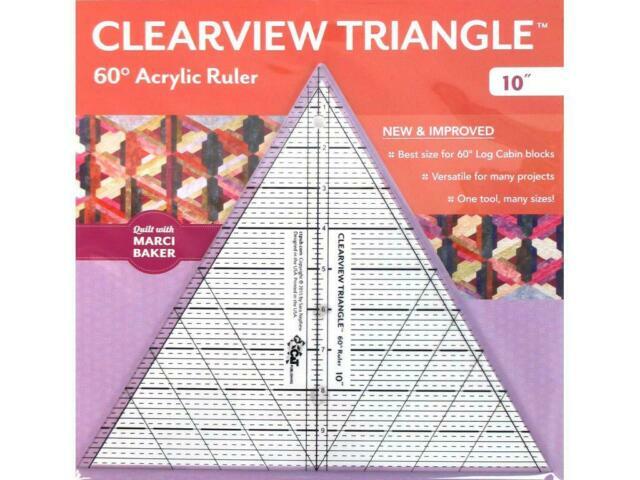 C T Publishing Ctp329 Clearview 60 Degree Triangle Ruler 10 For Sale Online Ebay