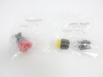 2X AMPHENOL PT06A-14-19R-SR CIRCULAR MIL SPEC CONNECTOR 19 PIN SIZE 14 SOCLET
