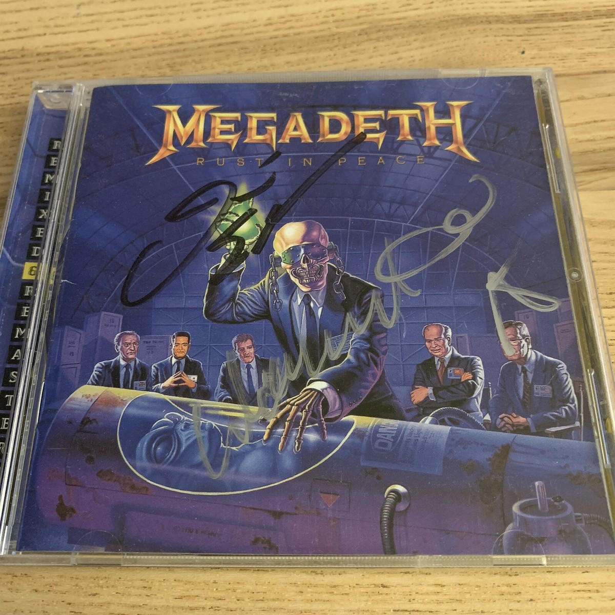 Megadeth Rust In Peace CD Signed Autographed By Dave