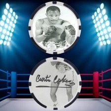 CURTIS COKES - BOXING HALL OF FAME - POKER CHIP - ***SIGNED/AUTO***
