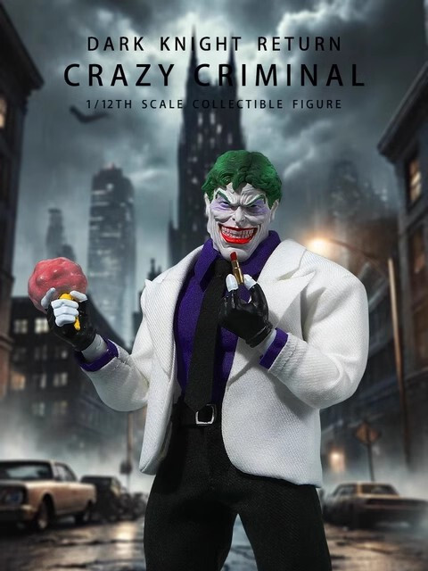 JMToys 1/12 JM004 Night Ranger Crazy White Coat Joker Action