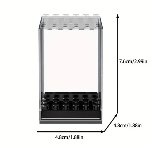 New Clear Black Base Display Case Box Suitable for Single Minifigures Stackable