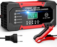 Autobatterieladeger&auml;t 10A 12V LiFePO4 AGM LCD Display Temper