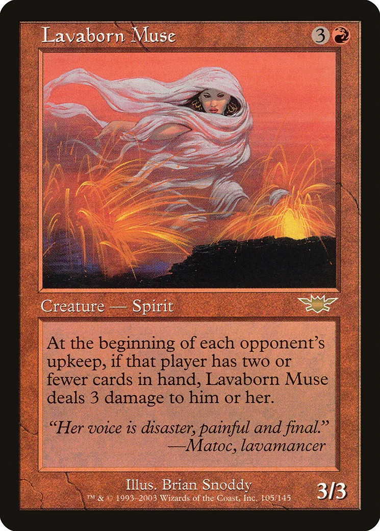 Lavaborn Muse Legions NM Red Rare MAGIC THE GATHERING MTG CARD ABUGames