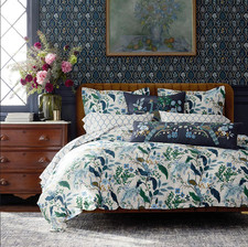 Rifle Paper Co. Peacock Classic Smooth Sateen Comforter