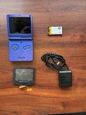 Gameboy Advance SP with IPS Screen and Speaker Mod