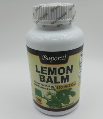 Buporai Lemon Balm Capsules 1500mg. 120 Count