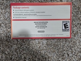 US 2011 Reissue Game and Watch Ball Club Nintendo Exclusive CIB Never Used