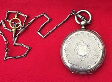 Chaîne de montre à gousset maille carrée métal inoxydable montre