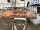 Gettysburg CIVIL WAR ERA Barn WOOD Sign From The Plank Farm