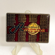 Cache Across America US Map 50 States Geocaching Trackable Challenge Coin G 1
