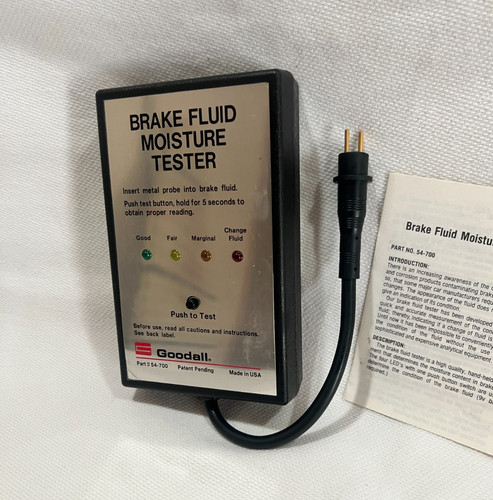 Brake Fluid  Moisture Tester Water Detection  54-700 Goodall