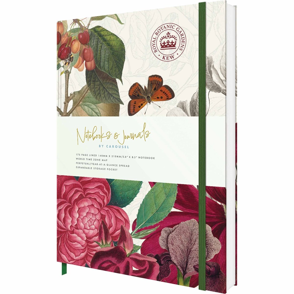 Royal Botanic Gardens Kew A5 Notebook, Notebooks, Lined Pages, Lifestyle, Gift