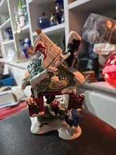 Blue Sky Clayworks Christmas Frosty’s Skate Rentals Tea Light Candle House 2009