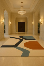 Hand Tufted Wool Rug, Modern Area Rug for Living Room  Bedroom