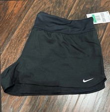 Women Nike Swim Black Mid-rise Quick Dri 2.5  Inseam Mesh Lined Size L
