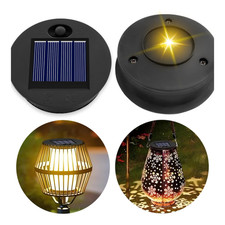 Solar Ersatzdeckel 7 cm für Solarleuchte, 1x AA Ni-MH 600mAh, 2-tlg, Schwarz, 7