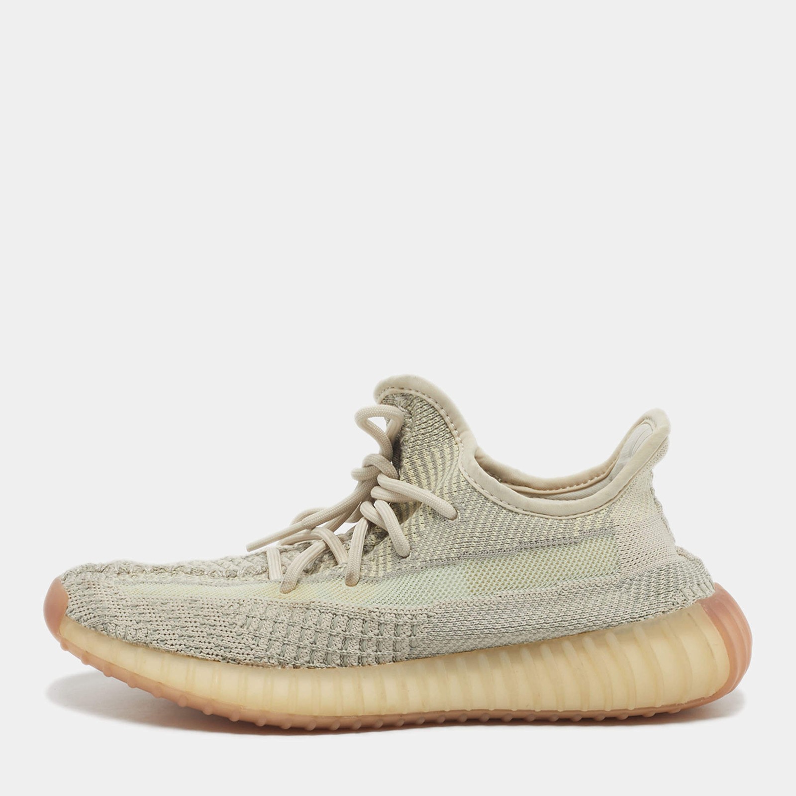 Yeezy x Adidas Pale Green Knit Fabric Boost 350 V2 Citrin NonReflective