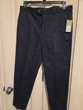 Men's Extended Tab Slim Fit Trousers - Navy Blue Goodfellow  Co 32x32 NWT
