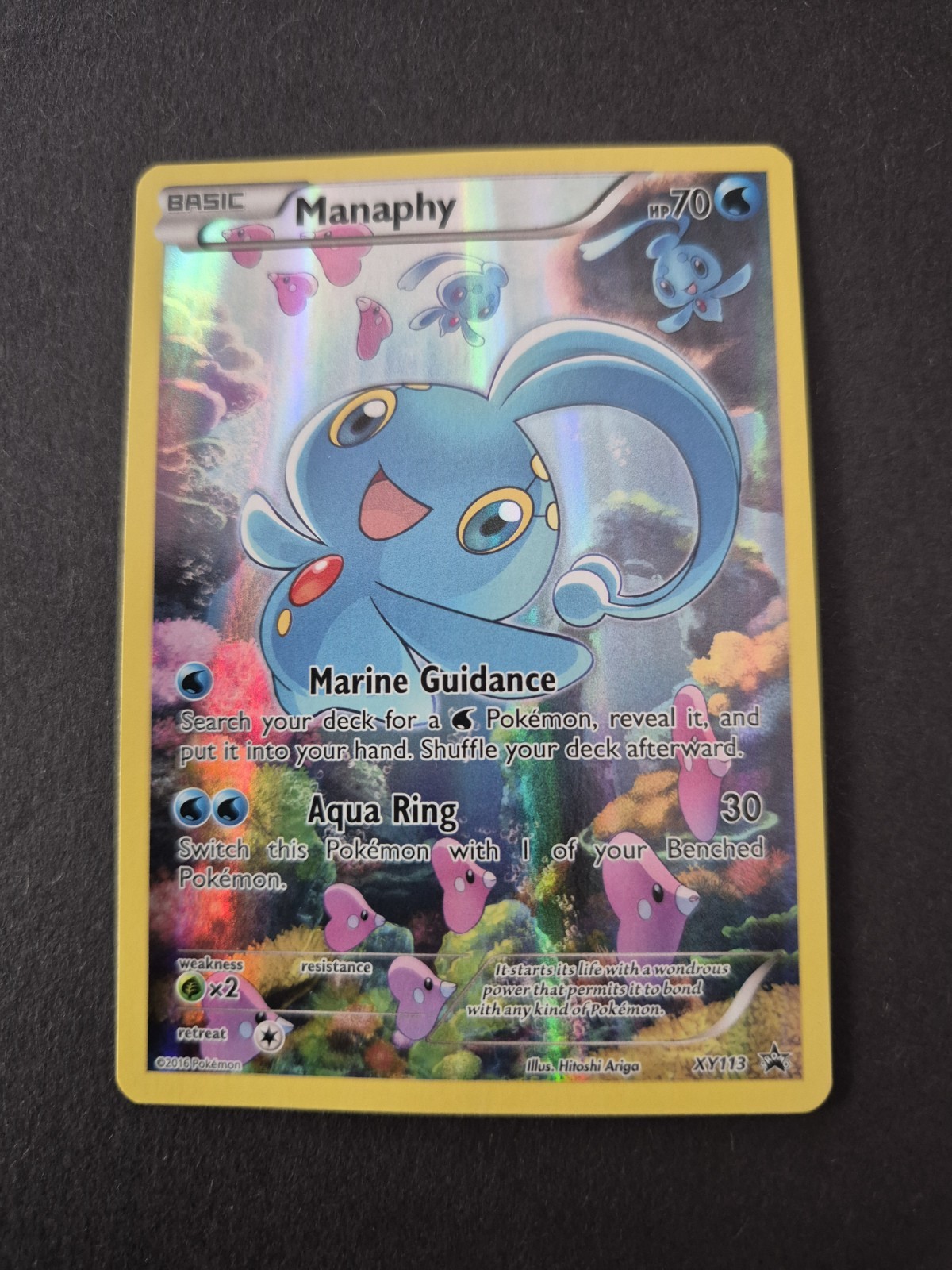 Manaphy XY Promo Card XY113 Generations Pokémon TCG Black Star