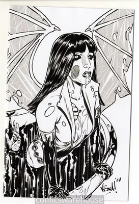 VAMPIRELLA DARK POWERS (2020 DYNAMITE) #2 VARIANT 1:11 FEDERICI B&W VIRG G27871