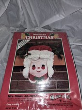 WonderArt Christmas Mrs. Claus Art. #K136 NOS Vintage 1991 USA Aunt Lydia's
