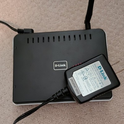 D-Link Systems Wireless WiFi Router Black Model WBR-1310 AC Power BUNDLE