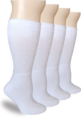 2 Pairs Extra Wide Bariatric Diabetic Socks Loose Non Binding Sock For Women Men