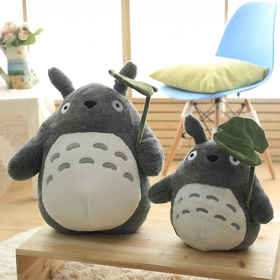 Juguete suave Studio Ghibli My Neighbor Totoro Cat Bus & Grin Totoro de 70 cm