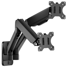 monTEK Dual Monitor Wall Mount for 17 to 32 inch Flat/Curved Screen... Fast Ship
