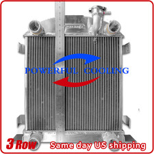 3 Row Aluminum Radiator For Ford Lowboy Chopped Wflathead V8 Engine 1932-1939