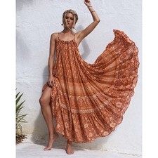 Spell Utopia Strappy Sundress Cinnamon XS