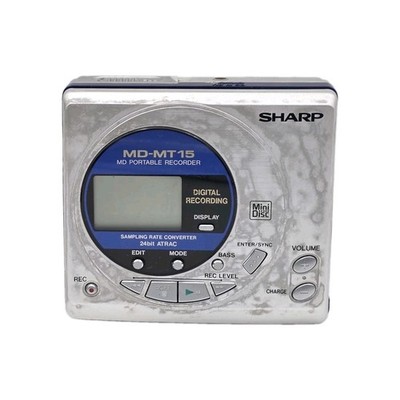 Sharp MD-MT15 Portable MiniDisc Recorder | Defekt | Wasserschaden | K13