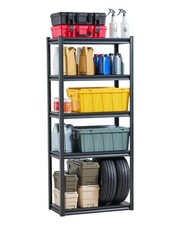 Storage Shelves, 2000 lbs, 5 Tier Garage Storage Shelving, 16" D x 32" W x