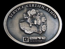 SK03102 VINTAGE 1970s  EMPIRE SOUTHWEST  HEAVY MACHINERY BELT BUCKLE