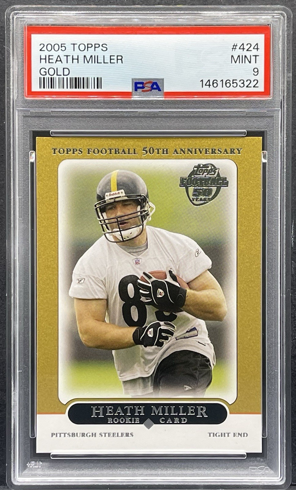 Heath Miller Topps #424 Gold