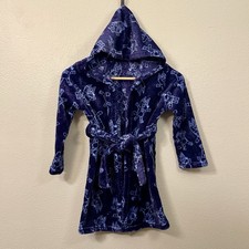 Bluey Dog Children s Fleece Robe Dark Blue Super Soft Size S /6 EUC