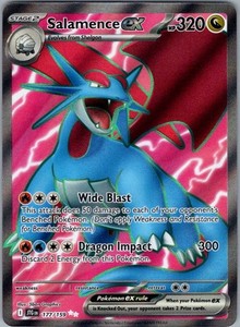 Salamence ex 177/159 Journey Together Ultra Rare Full Art Holo