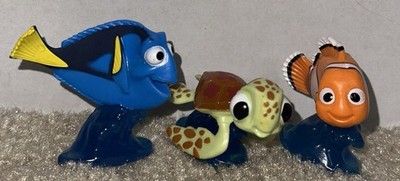 Disney Pixar Finding Nemo 1-1/2 Mini Figures - Nemo & Dory Toys or Cake Toppers