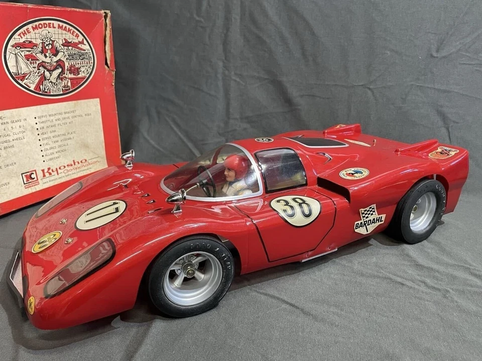 Kyosho Dash 1 Vintage 1/8 Engine RC Car Rare Unused OS Ferrari Racing Model - Image 2 of 4
