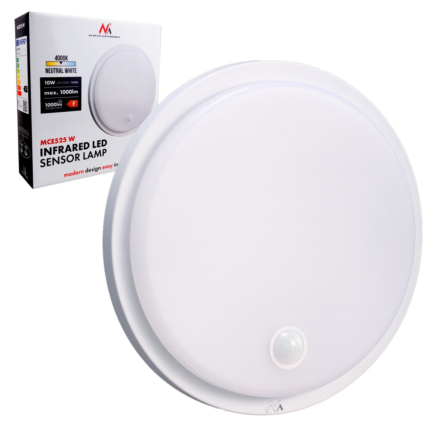 Luminaire extérieur LED PIR blanc pour illuminer et sécuriser l'entrée de votre maison