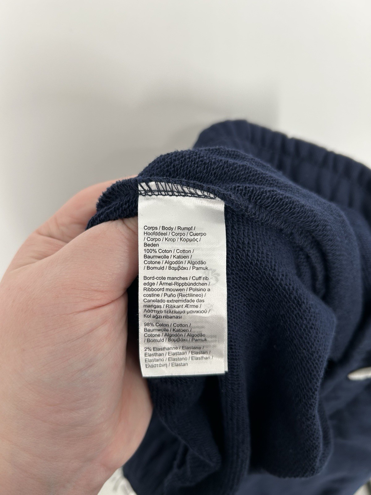 Lacoste Tapered Fleece Pants Joggers Sweatpants Navy Blue Drawstring Mens 3XL thumbnail 5