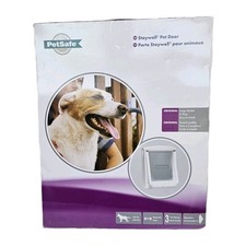 Pet Door Large Dog 2 Way Flap White Entrance Safe PetSafe Staywell Original 