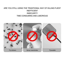 New Electric Fly Trap Automatic USB Charging Quiet Detachable Flytrap Flycatcher