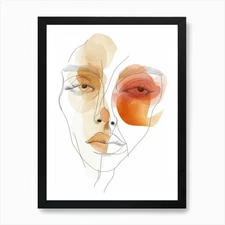Portrait Of A Woman 750 Art Print Framed Wall Art Poster Canvas Print Picture